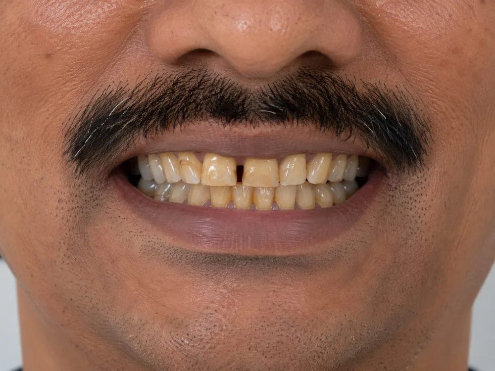 Full Smile Makeover — before treatment