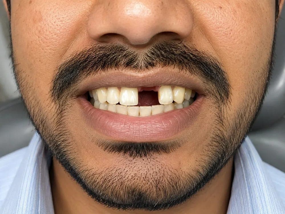 Single Tooth Implant — before treatment